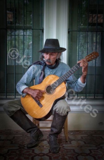 Gaucho Playing Flamenco Guitar