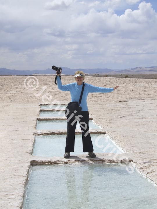 Yours truly on Argentina's Salinas Grandes (salt flats) 