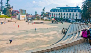 central arena in Sapa town. A place for concerts, sports and games