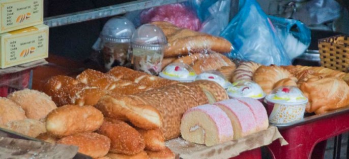 baked goods at the market