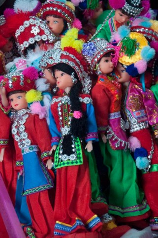 hill-tribe costumed dolls