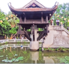 One-Pillar Pagoda, where Ho Chi Minh worked