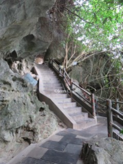 stairs to cave